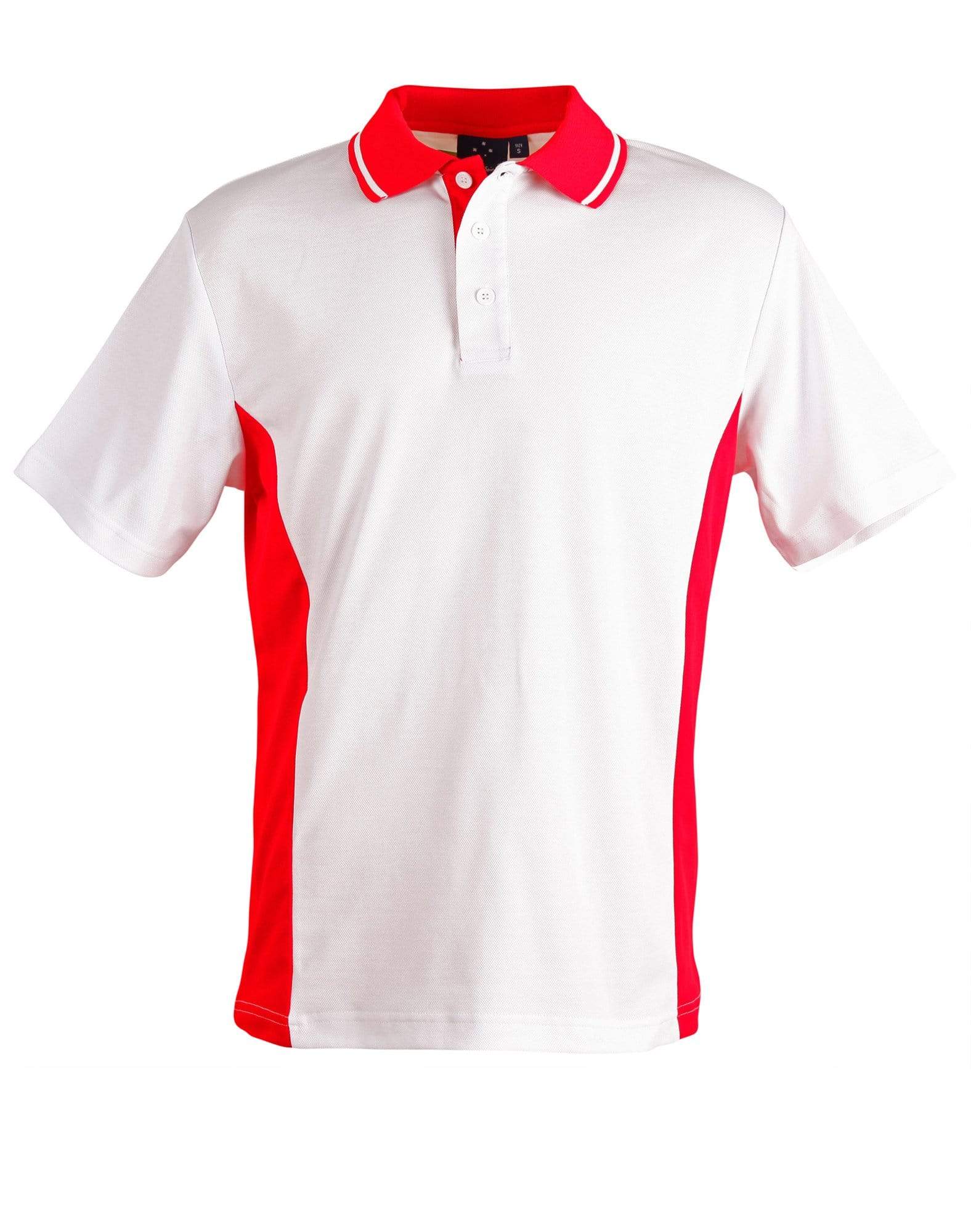 Teammate Polo Kids Ps73k Casual Wear Winning Spirit White/Red 4K